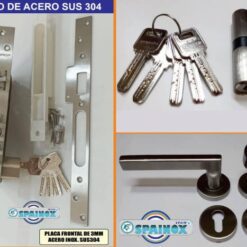 Chapa de embutir Kit 3 Golpes SUS304 + Manija Catrina