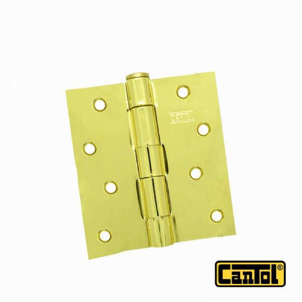 Caja 12 unid de Bisagras Bronce Pulido Cantol de 4 x 4 pulgadas