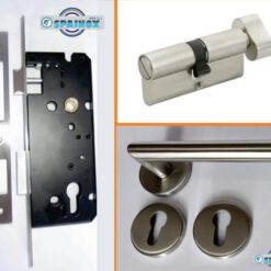 Chapa de emebutir Kit Baño Barra 2 Golpes Manija Interior Recto