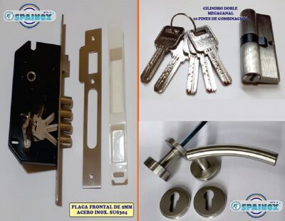 Chapa de embutir Kit 2 Golpes SUS304 + Cil Mega+ Manija Córdova