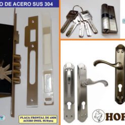 chapa de embutir Kit 2 Golpes SUS304 + Cil Mega + Manija Galassi