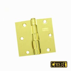 Bisagras Bronce Pulido Cantol de 3.5 x 3.5 pulgadas